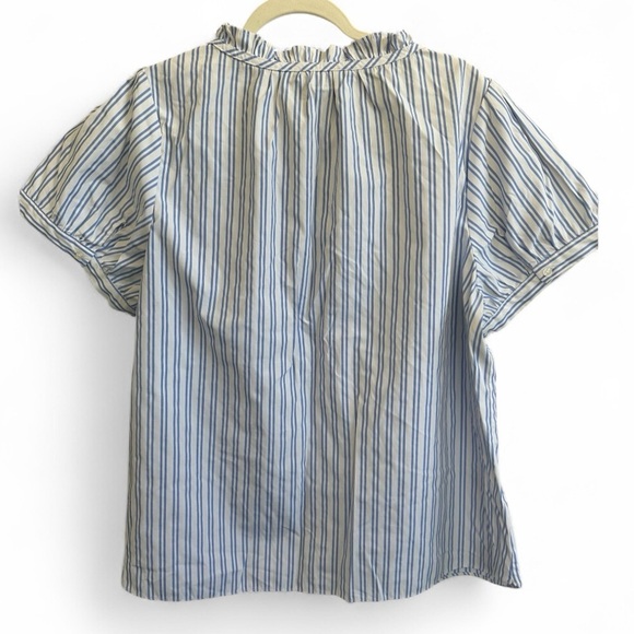 8/$20 Tamara H Striped Short Sleeve Blouse 2X NWOT - Picture 5 of 6